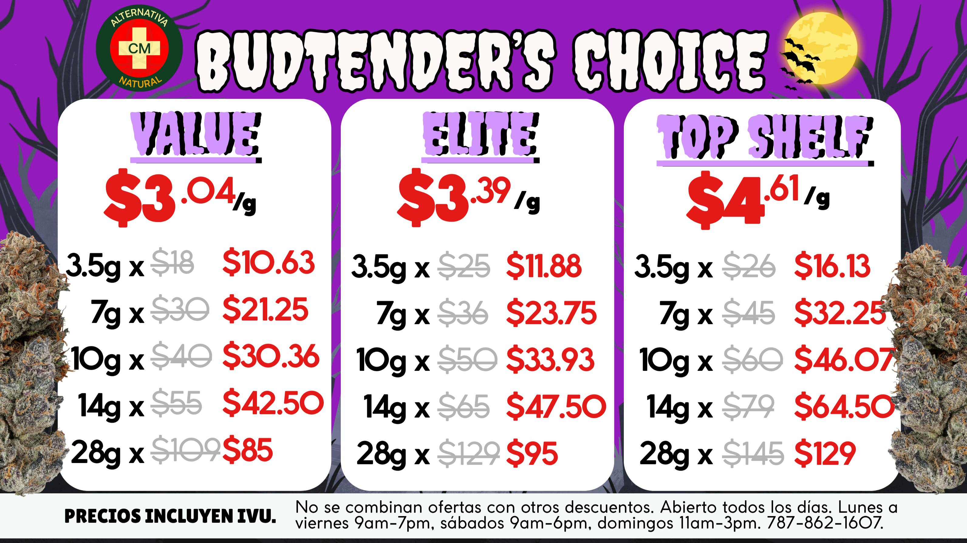 Alternativa Natural 🎡Budtender Choice Flowers🍀