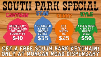 Morgan Road Rx Get a FREE South Park Keychain!