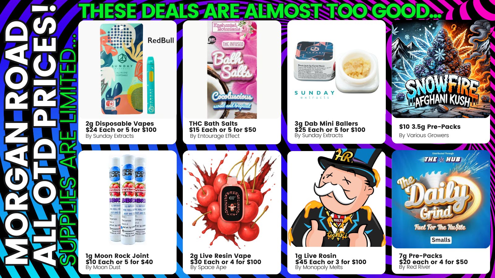 Morgan Road Rx WHAT THE FUCK! GOOD ASS DEALS