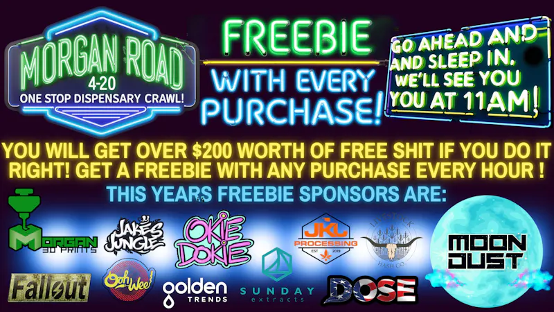 Morgan Road Rx MONDAY 4-20 ONLY!!!