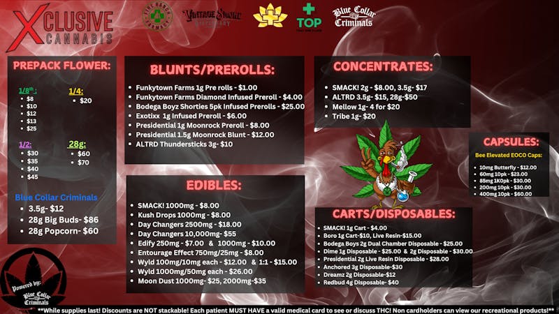 Xclusive Cannabis Oklahoma - South Penn Xclusive and Elite Deals for Days