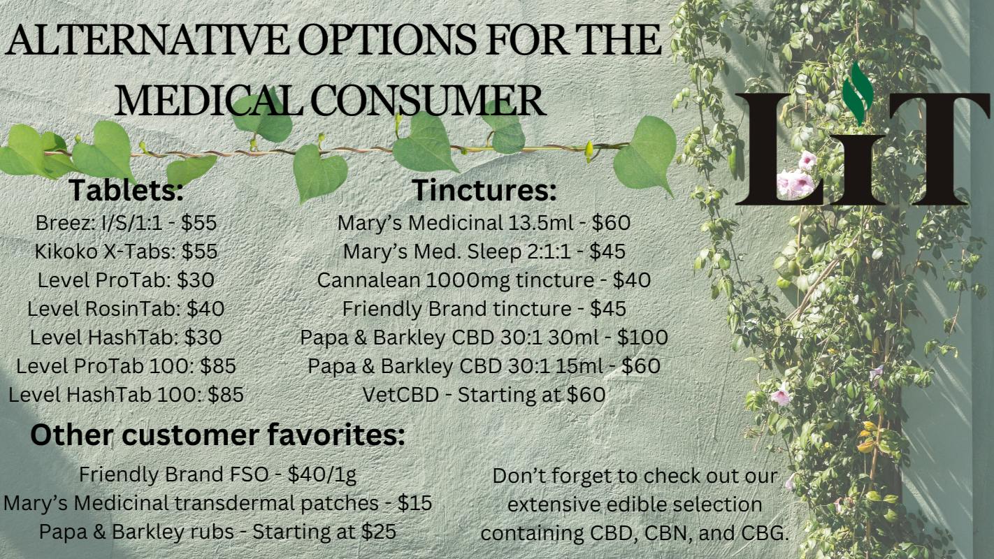 Lit - La Mesa Non-smokable alternatives!!!