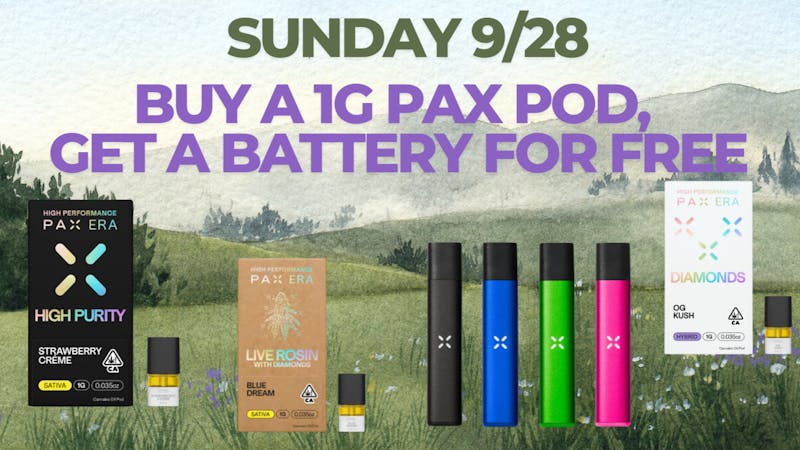 Down Under Industries Dispensary Buy a Pax Pod get a Battery