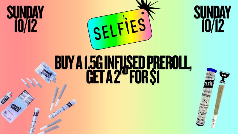 Down Under Industries Dispensary Selfies 1.5 preroll bogo