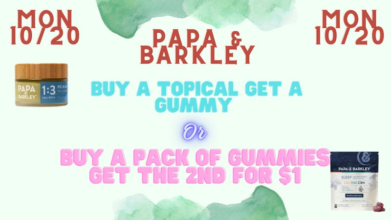 Down Under Industries Dispensary Papa & Barkley Deal