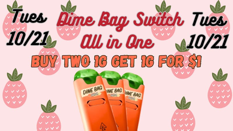 Down Under Industries Dispensary Dimebag Switch All in One Vape B2G1