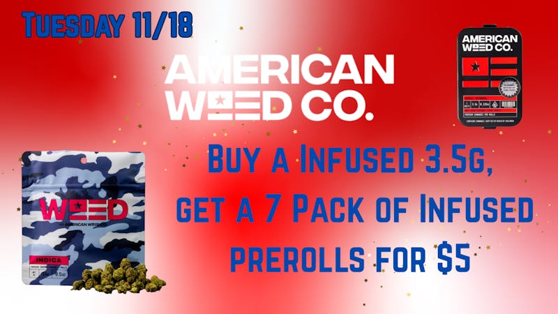Down Under Industries Dispensary American Weed Buy 3.5G infused get 7Pk infused