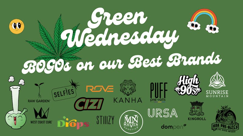 Down Under Industries Dispensary Green Wednesday BOGOS