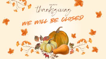 Down Under Industries Dispensary Closed Happy Thanksgiving
