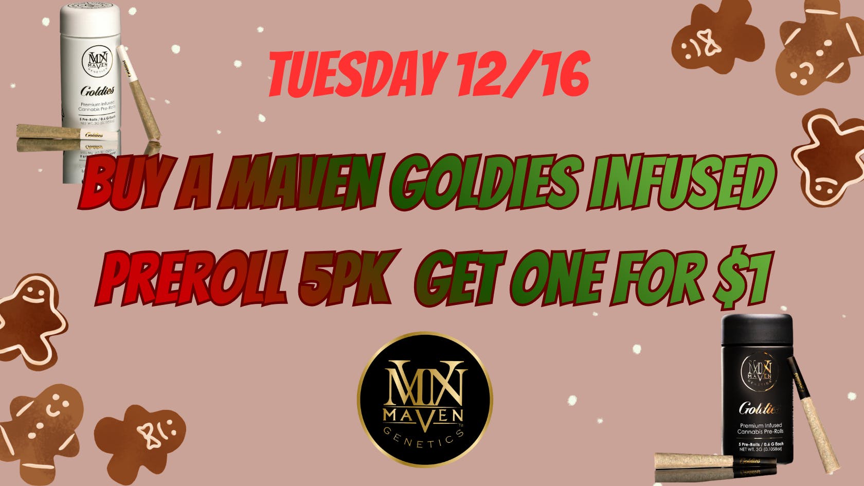 Down Under Industries Delivery Maven Infused Prerolls BOGO