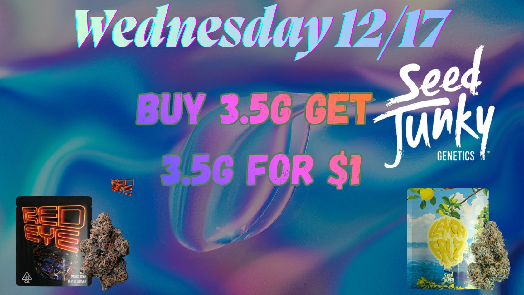 Down Under Industries Dispensary Seed Junky 3.5 bogo