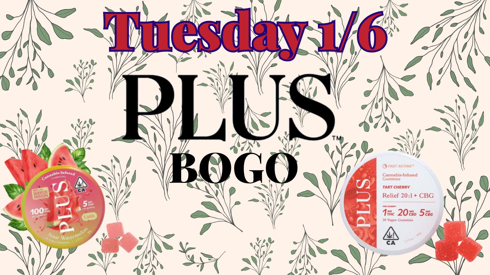 Down Under Industries Delivery Plus gummy deal BOGO