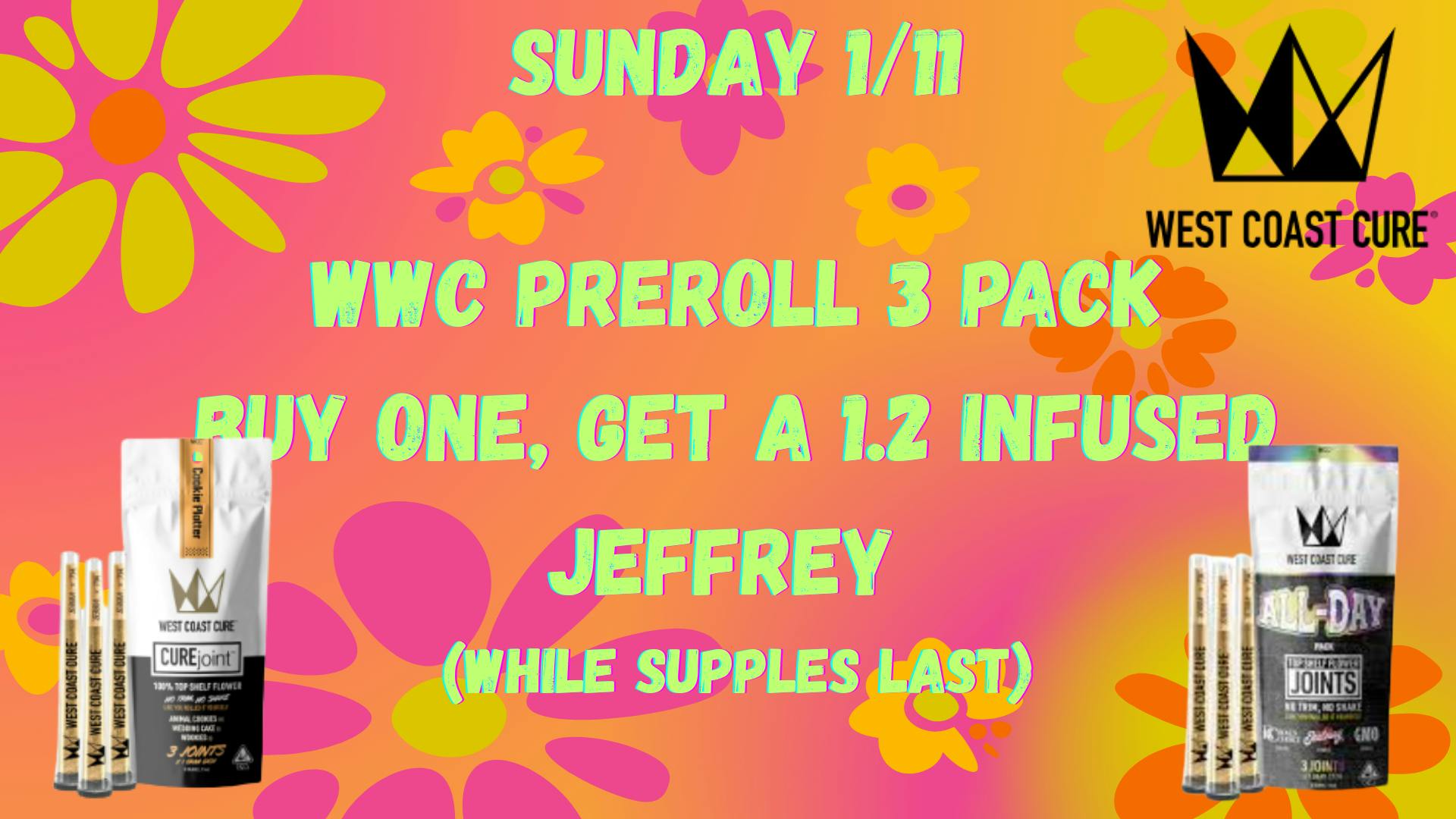 Down Under Industries Dispensary West Coast Cure Promo