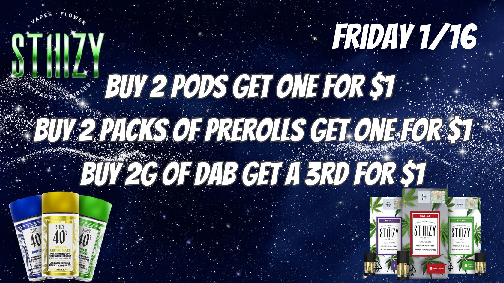 Down Under Industries - Marin Stiiizy Promo B2G1