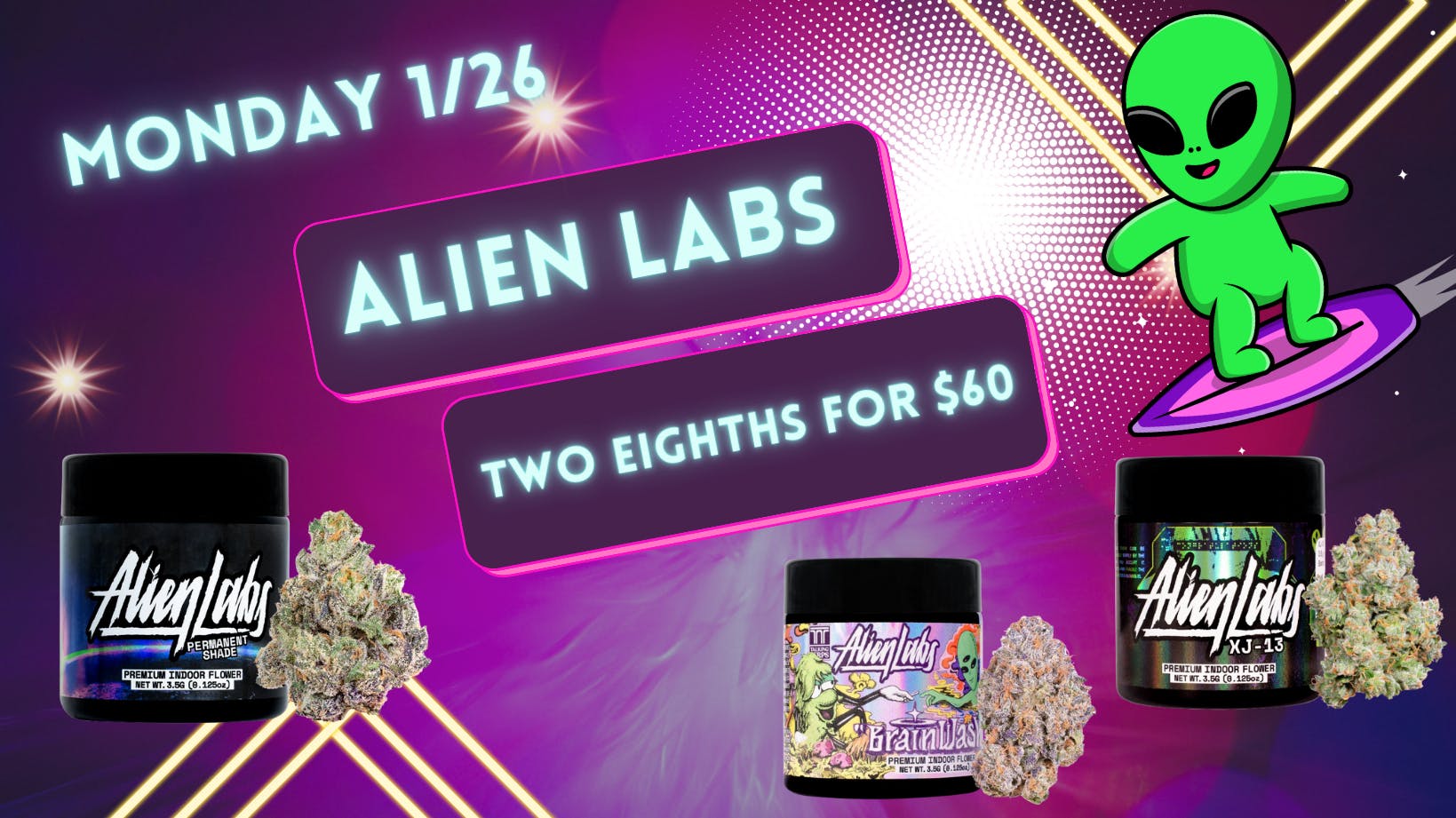 Down Under Industries Dispensary Alien Labs 7g for $60