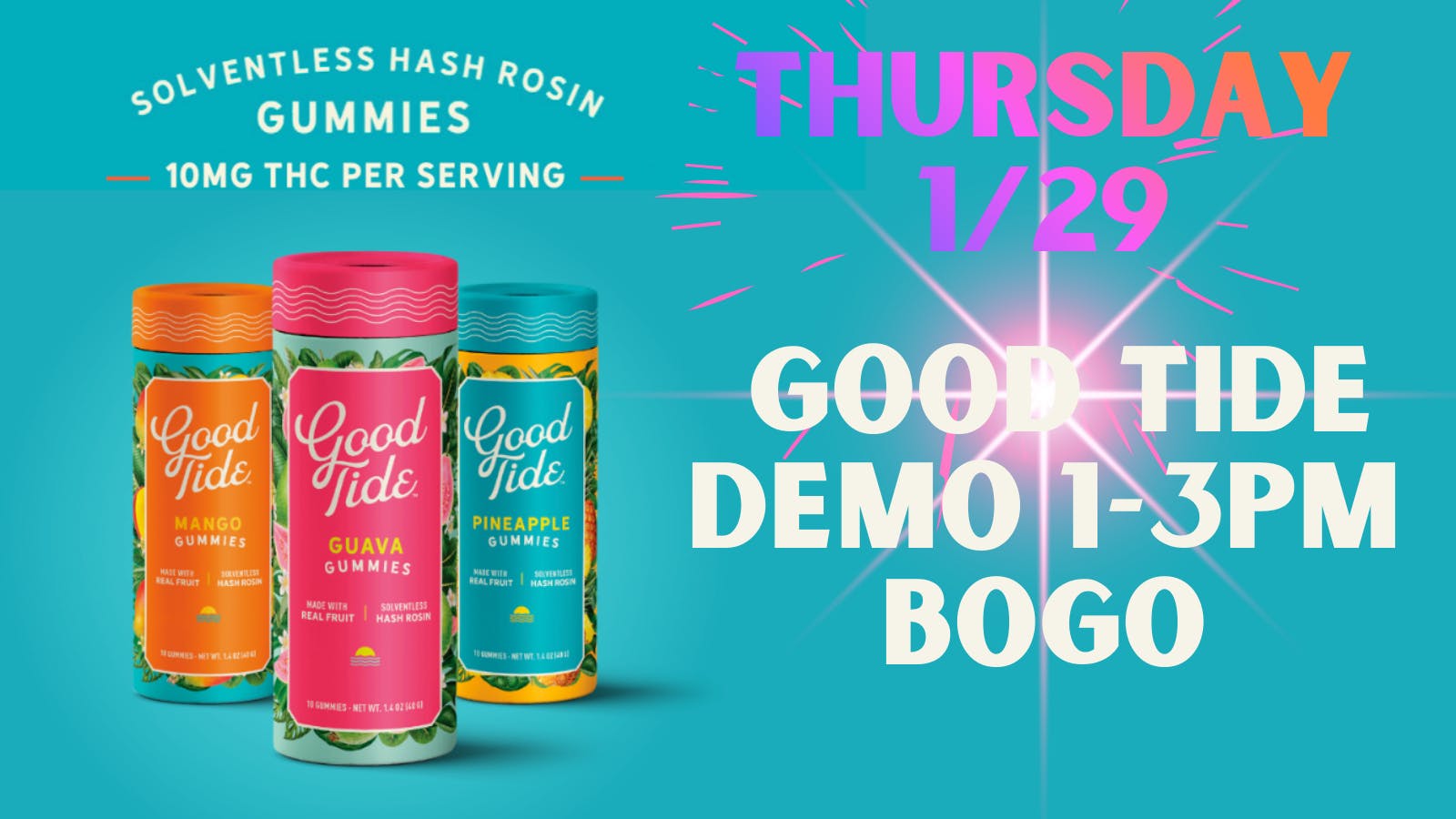 Down Under Industries Dispensary Good Tide Demo 1-3pm