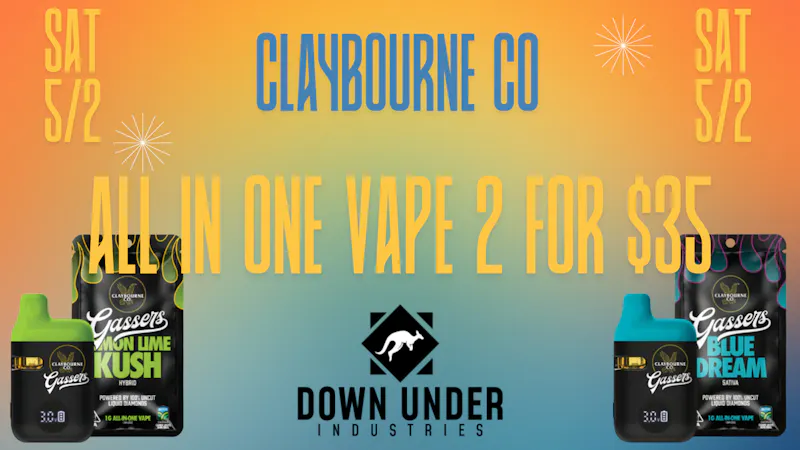 Down Under Industries - Marin Claybourne Liquid Diamonds AIO Vape 2 for $35