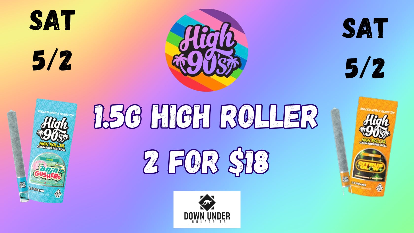 Down Under Industries - Marin 1.5G Preroll 2 for $18