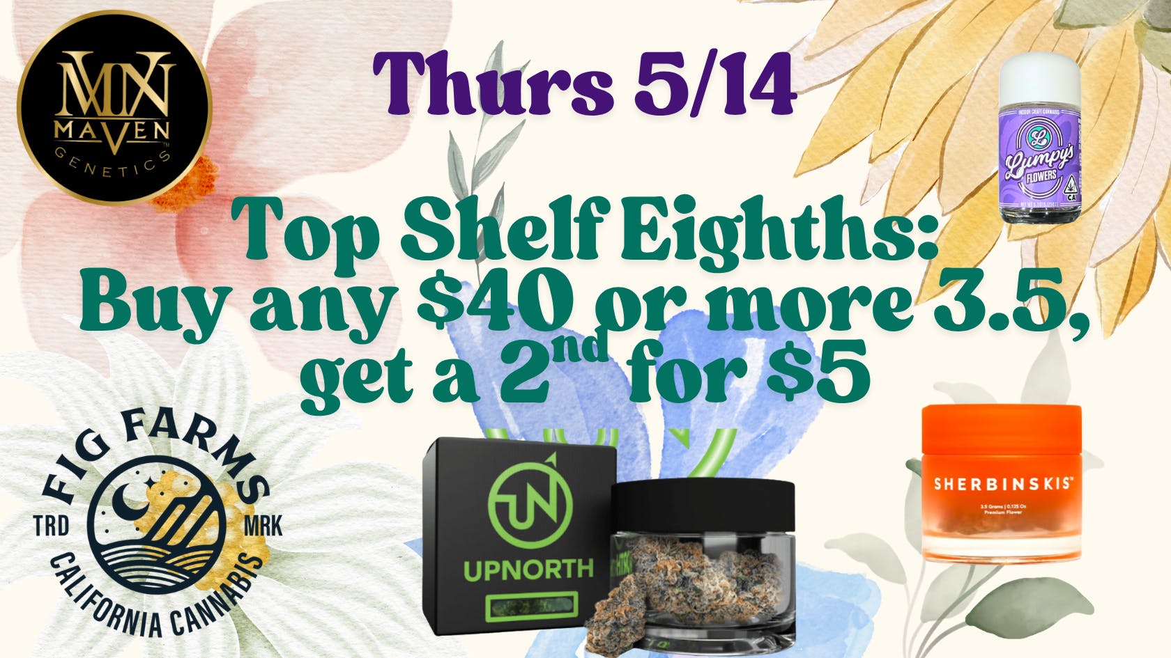 Down Under Industries - Marin 3.5g of Top Shelf Flower BOGO