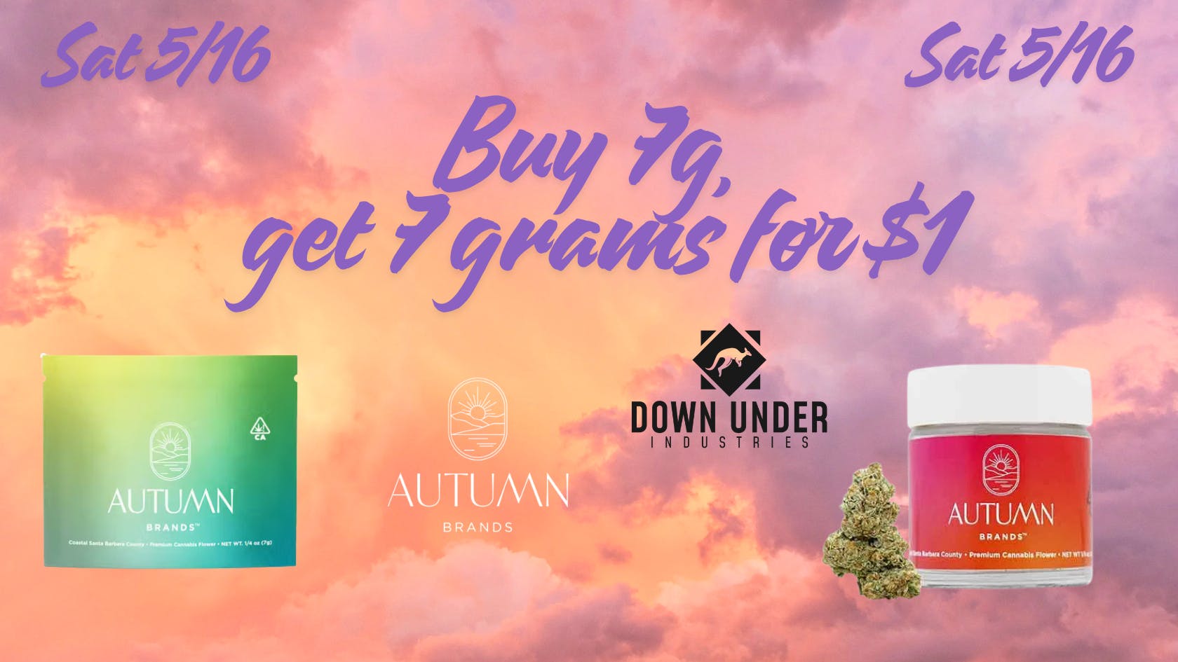 Down Under Industries - Marin Autumn Brands 7 gram BOGO