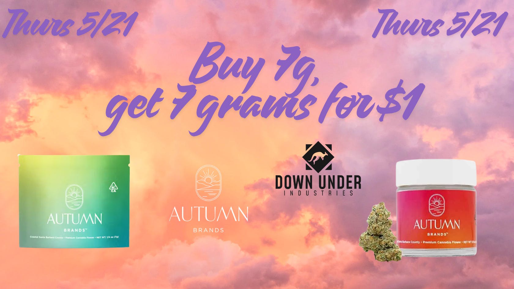Down Under Industries - Marin Autumn Brands 7 gram BOGO
