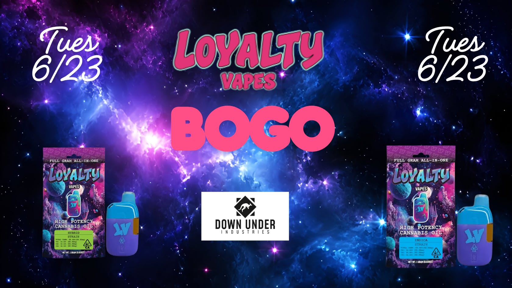 Down Under Industries Delivery Loyalty All in One Vape BOGO