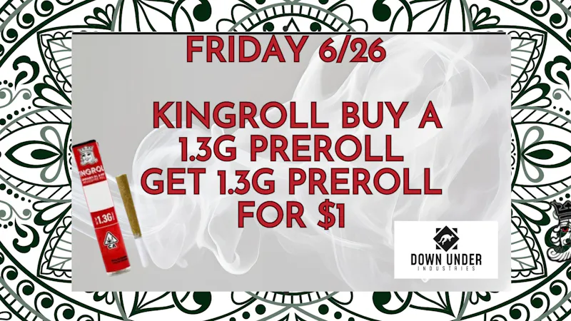 Down Under Industries - Marin Kingroll Infused preroll BOGO