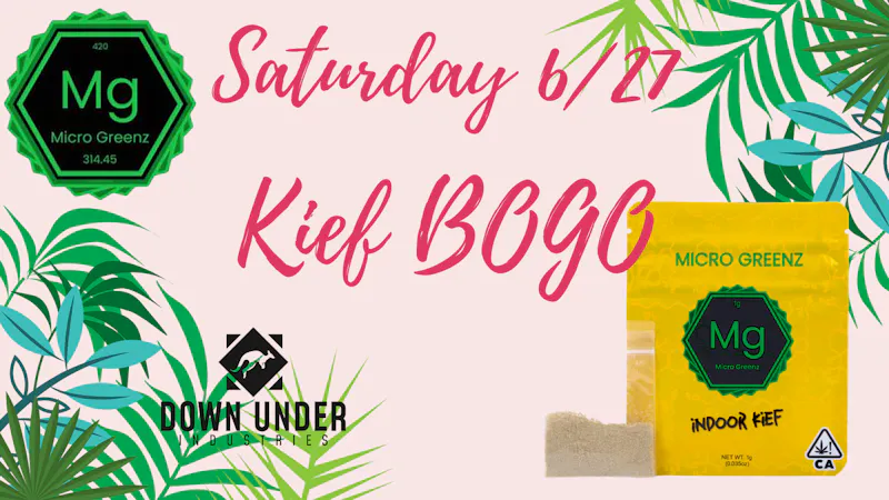 Down Under Industries - Marin Micro Greenz Kief BOGO