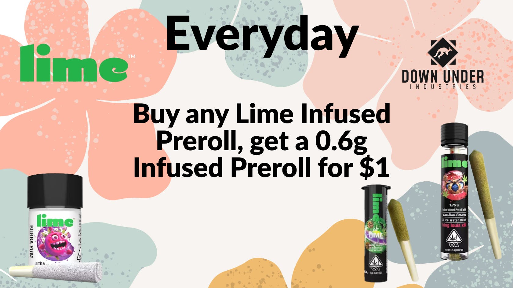Down Under Industries - Marin Lime Infused Preroll BOGO