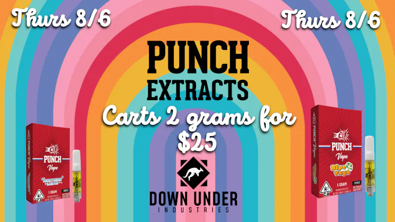 Down Under Industries Delivery Punch extracts Carts 2 for $25