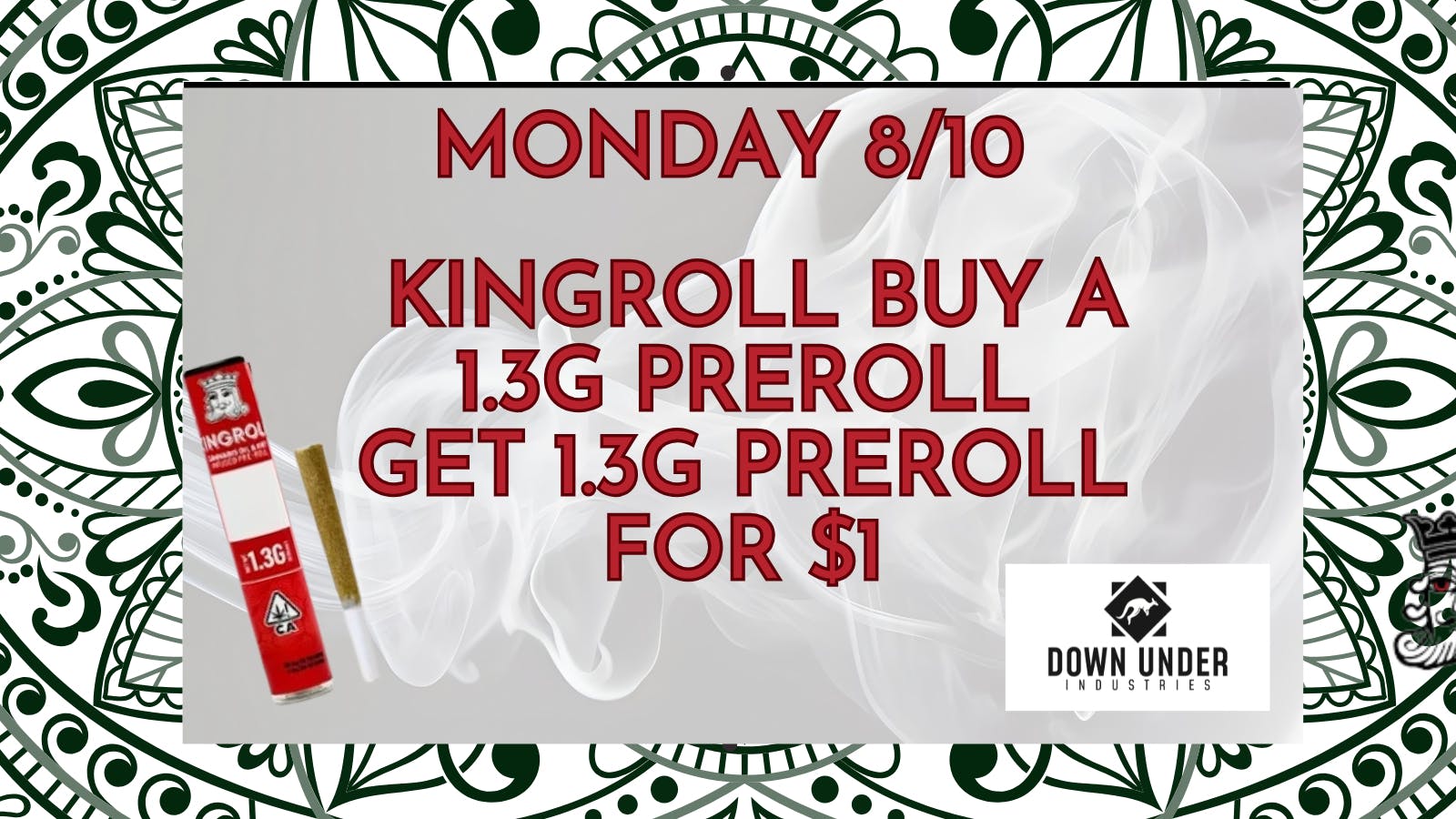 Down Under Industries - Marin Kingroll Infused Preroll BOGO