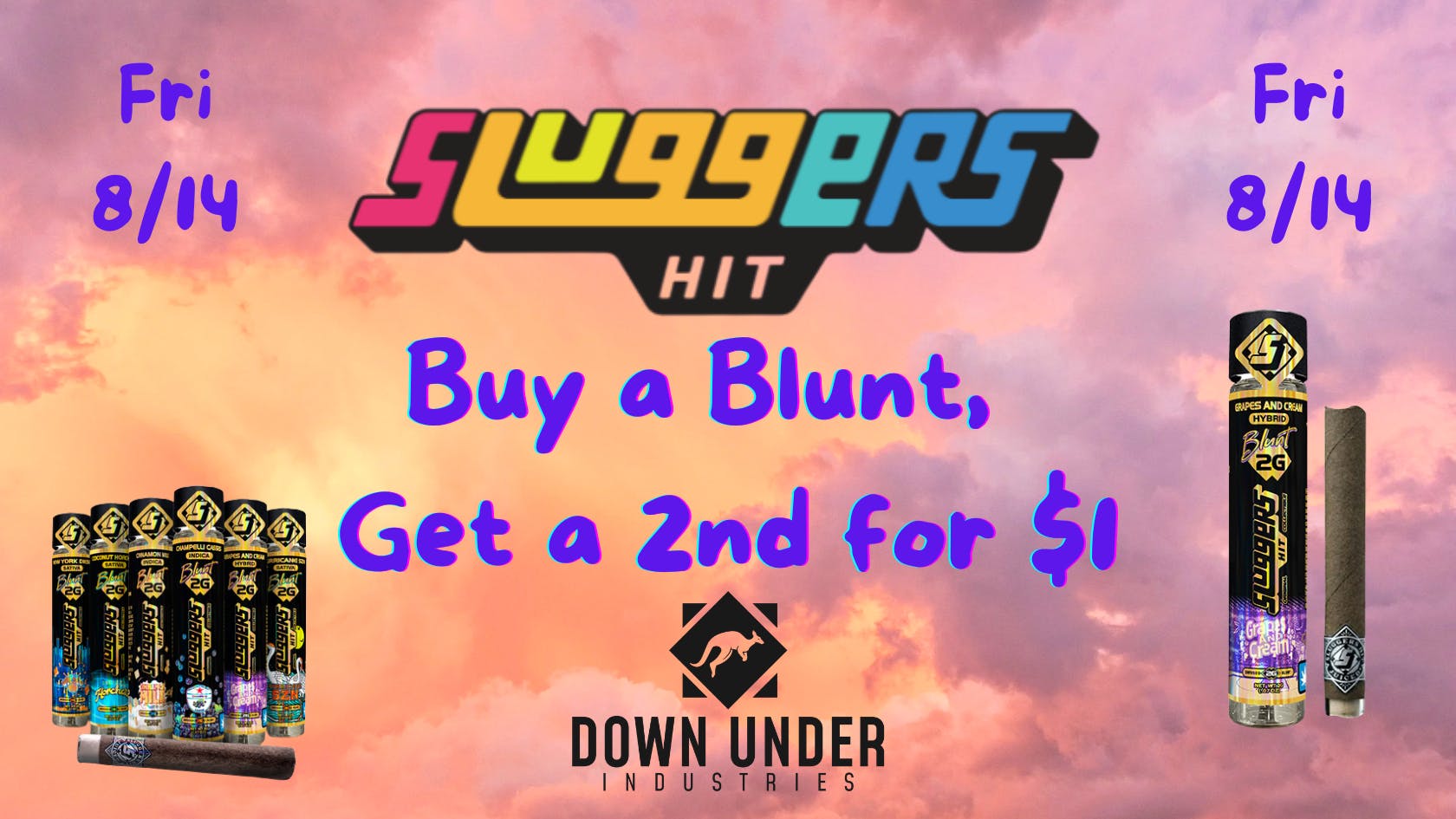 Down Under Industries - Marin Sluggers 2g Infused Blunt BOGO