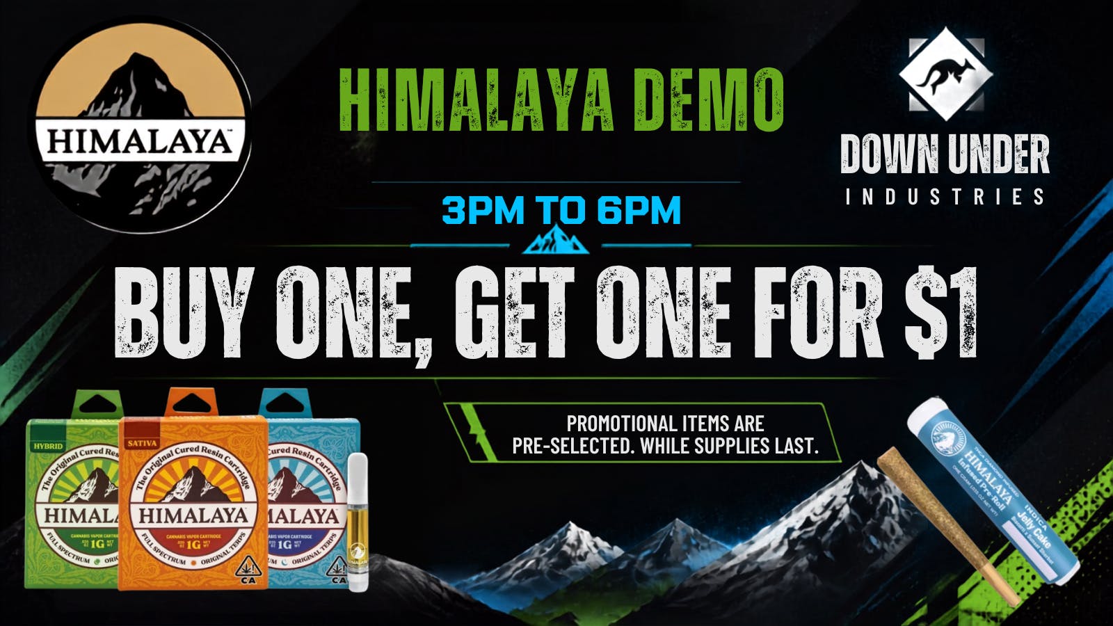 Down Under Industries - Marin Himalaya Demo BOGO On All Skus