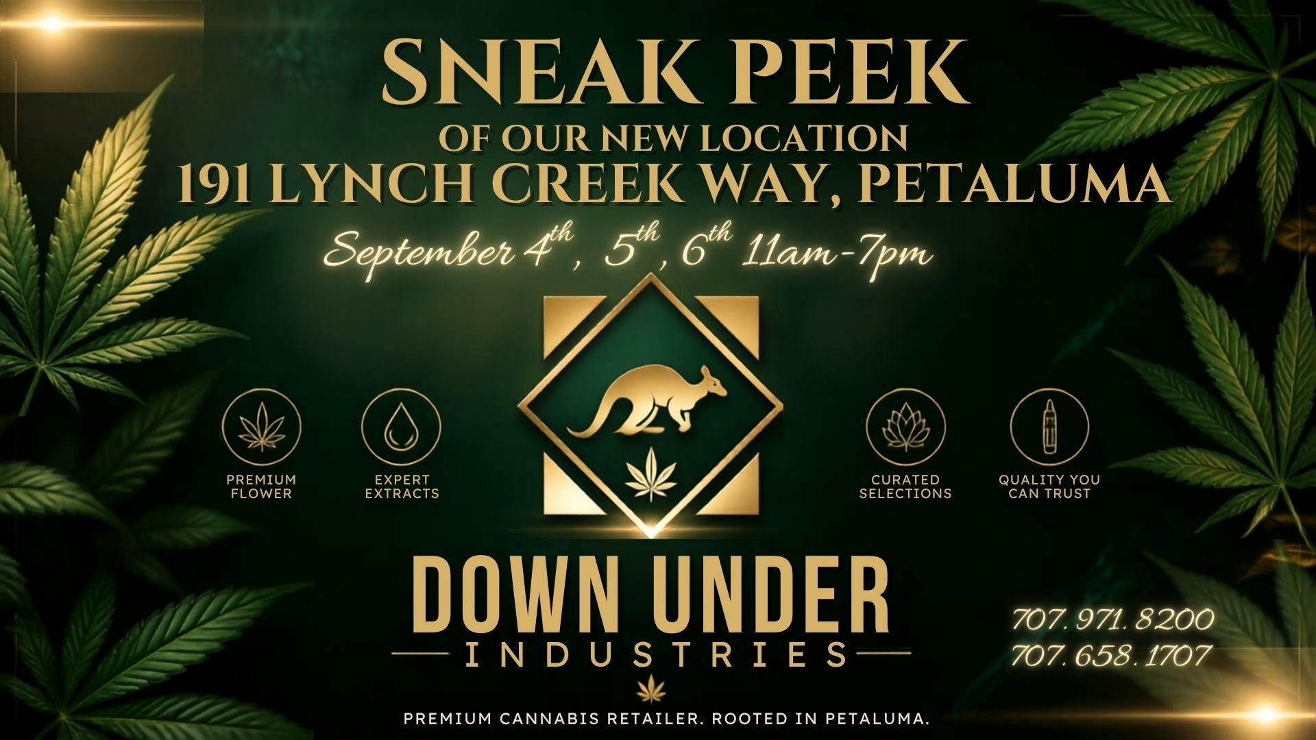 Down Under Industries Dispensary grand opening 4-6