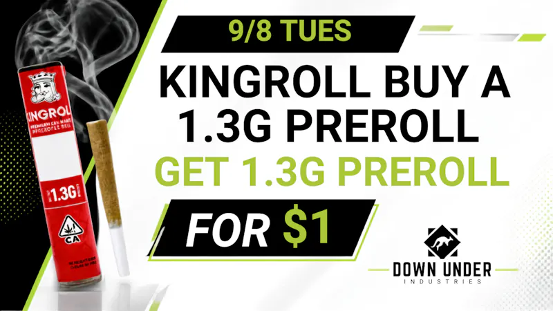 Down Under Industries Delivery Kingroll Infused Preroll BOGO