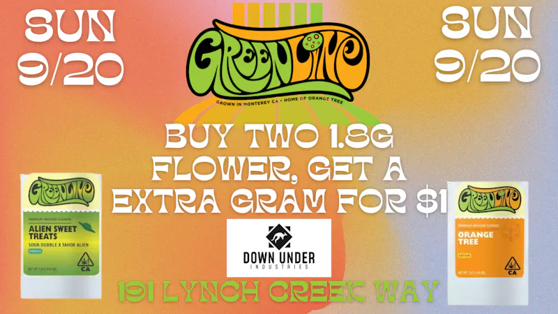 Down Under Industries - Marin Greenline Flower Deal