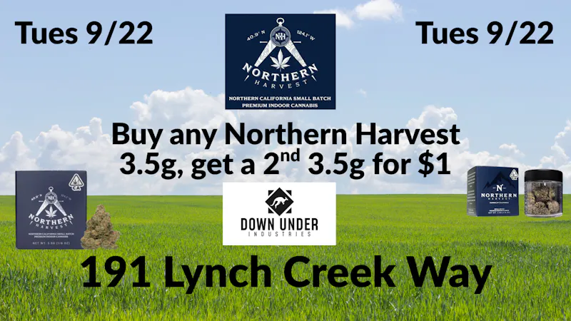 Down Under Industries - Marin Northern Harvest 3.5g BOGO