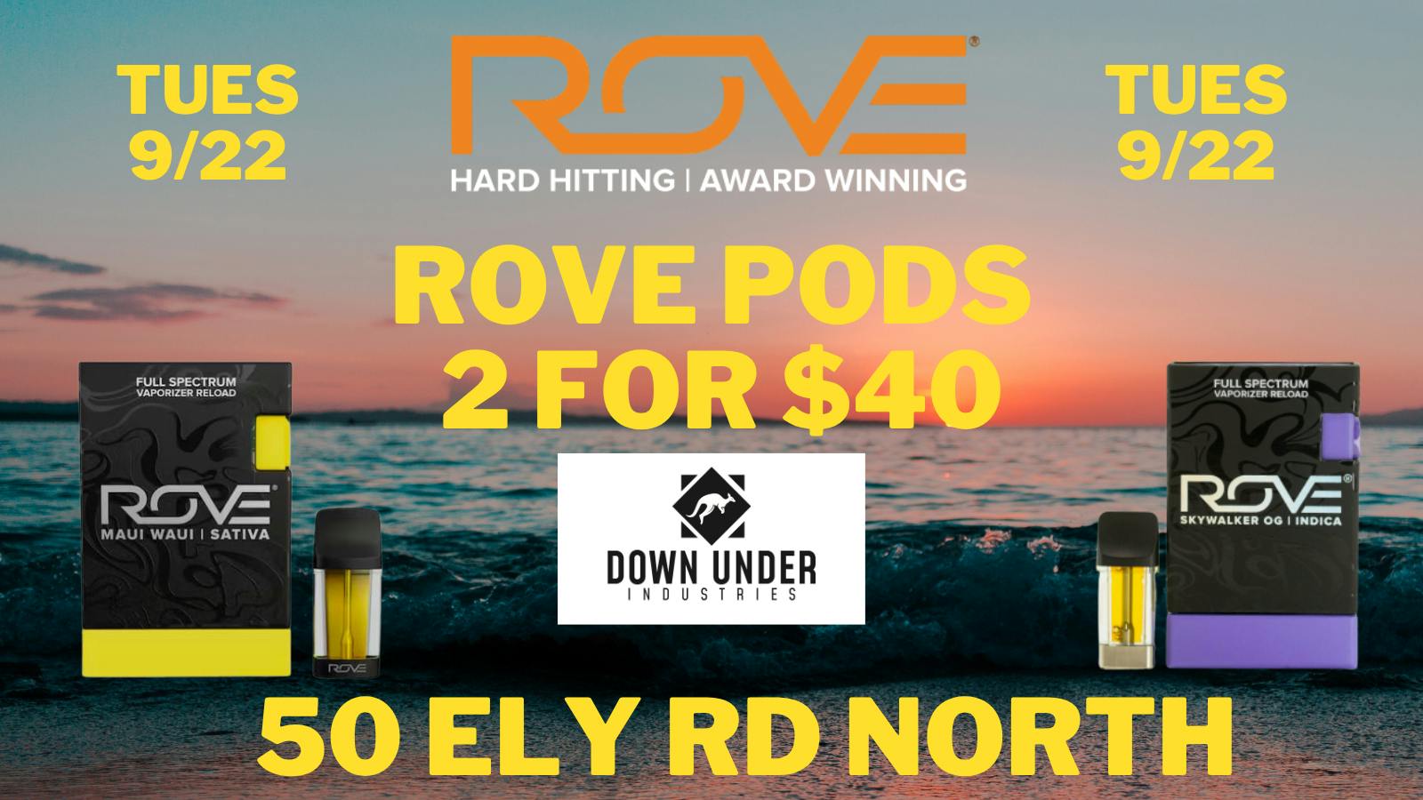 Down Under Industries - Marin Rove Pod 2 for $40 pretax