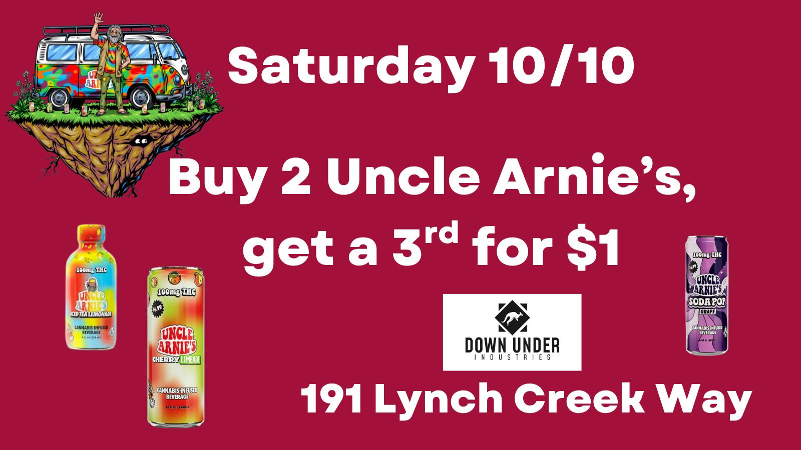 Down Under Industries Delivery Uncle Arnie 100mg Drink BOGO