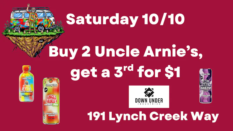 Down Under Industries Delivery Uncle Arnie 100mg Drink BOGO
