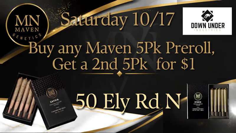 Down Under Industries - Marin Maven Preroll 5PK BOGO