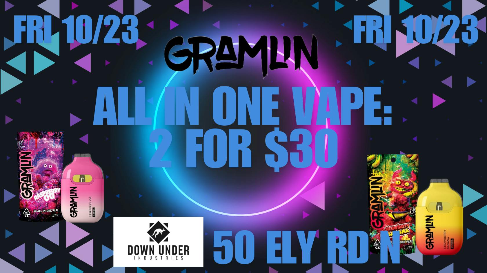 Down Under Industries - Marin Gramlin All in One Vape 2 for $30