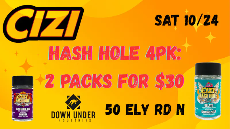 Down Under Industries Delivery Cizi Hash Hole Mini 4Pk BOGO