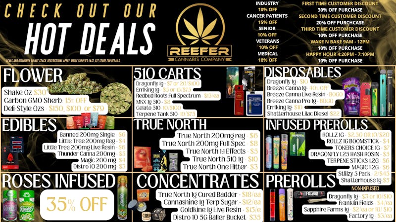 Reefer CLICK HERE FOR DEALS