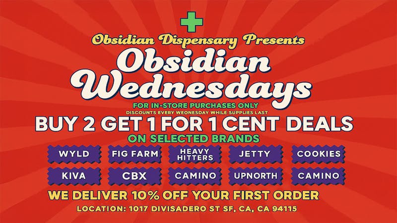 Obsidian Dispensary 🔥30%🔥 off Obsidian Wednesdays 🌿