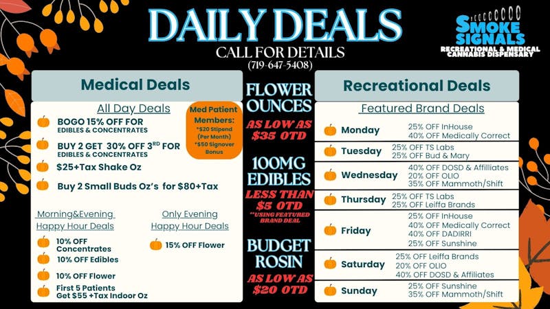 Smoke Signals Daily Deals MED & REC