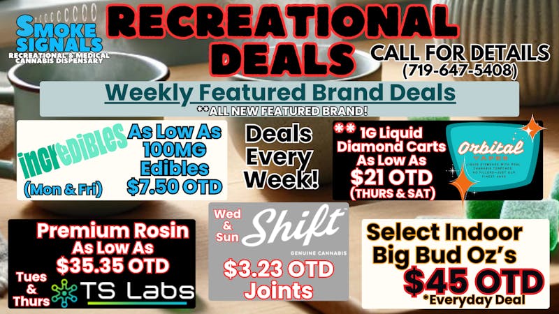 Smoke Signals $7.50 OTD Incredibles AND More REC Deals