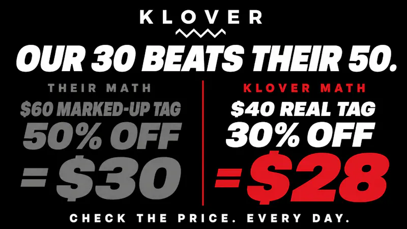 Klover Do The Math: Our 30% Beats Their 50%