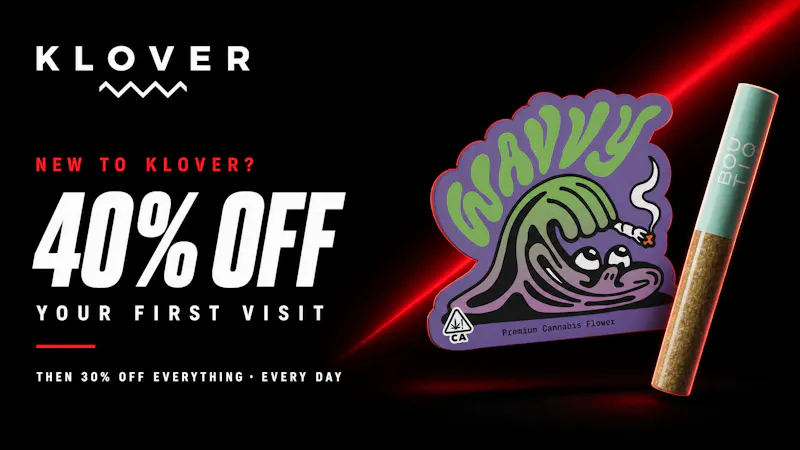 Klover 40% Off First Visit, Then 30% Every Day