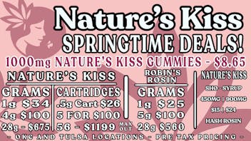 Nature's Kiss Rosin 4 for $100 EVERY DAY